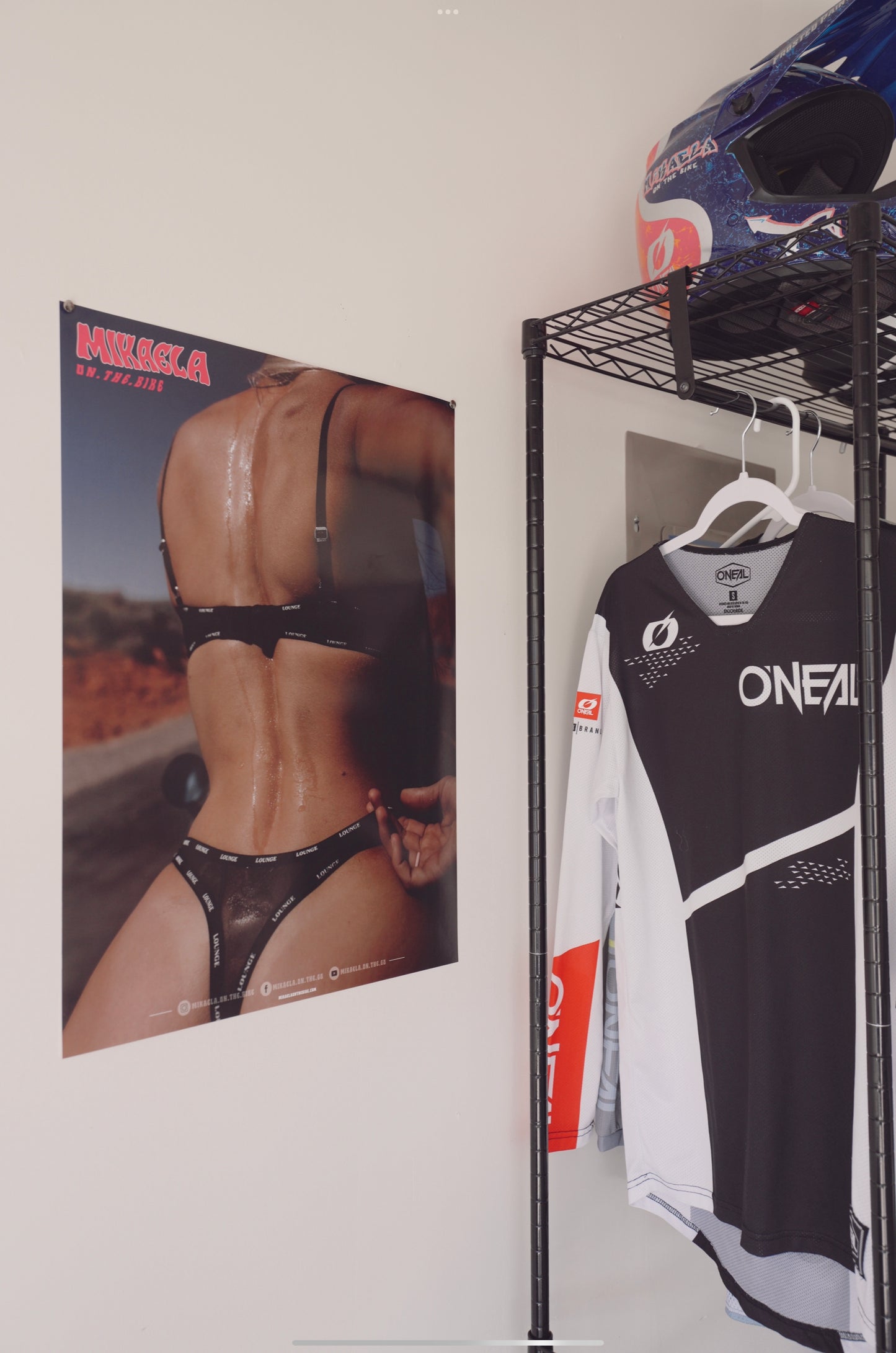 Sheer Black - Mikaela On The Bike Poster(Small)