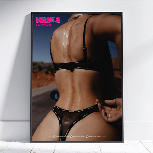 Sheer Black - Mikaela On The Bike Poster(Small)